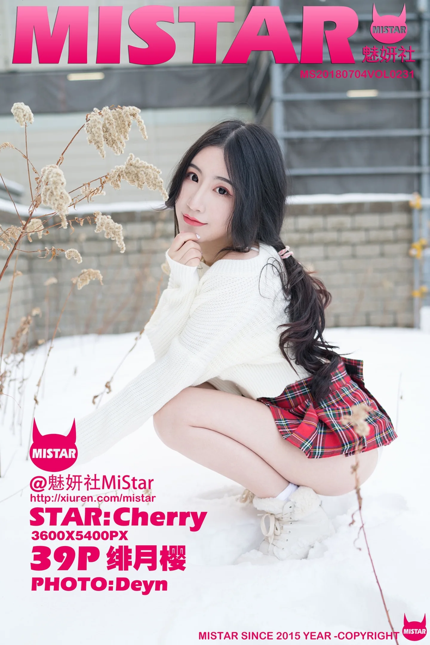 [MiStar魅妍社]Vol.231_女神绯月樱-Cherr北海道旅拍室外冰天雪地超短裙诱惑写真39P-秀人网 - XiuRen.Space